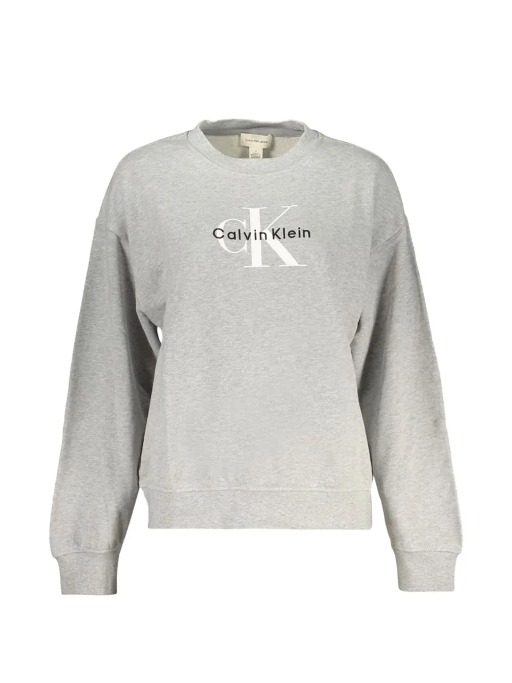Calvin Klein logo-print cotton sweatshirt - Grigio