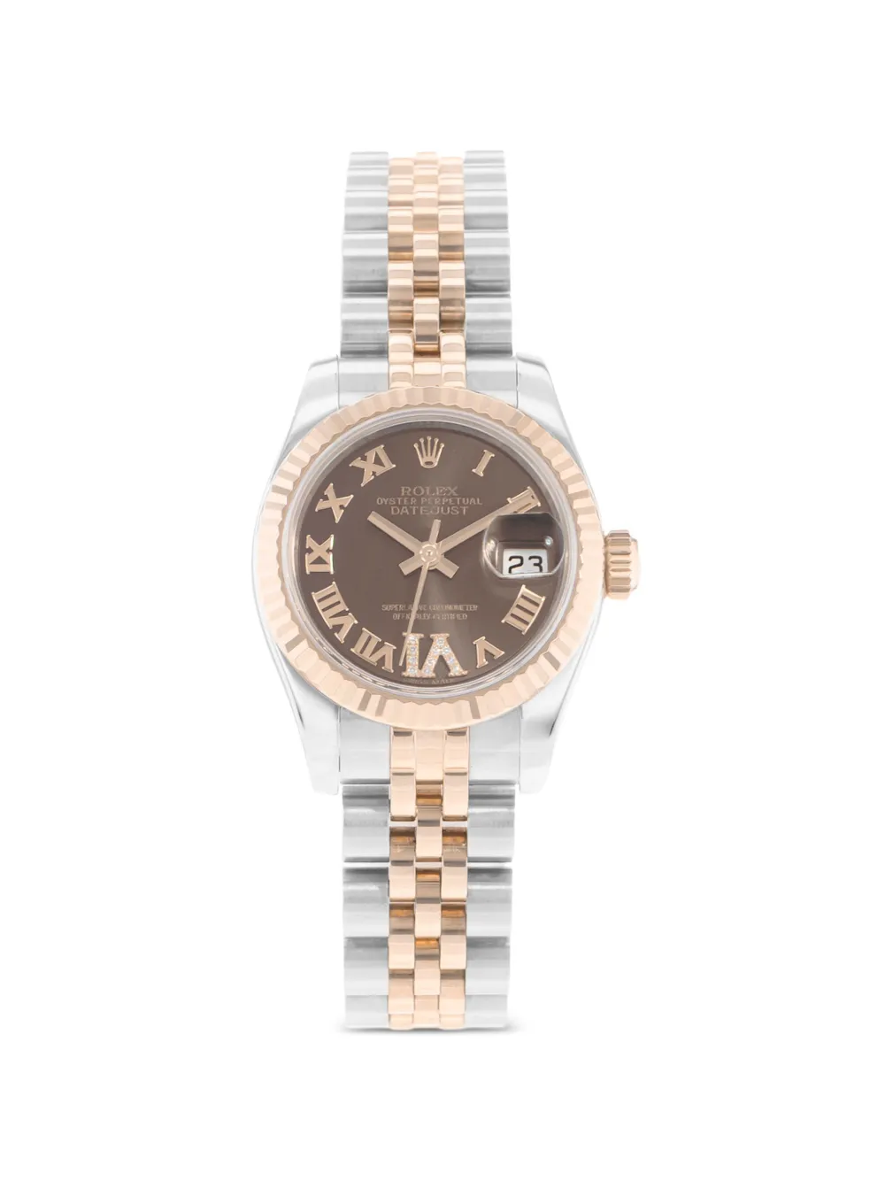 Rolex 2014 Datejust 26mm watch - Braun