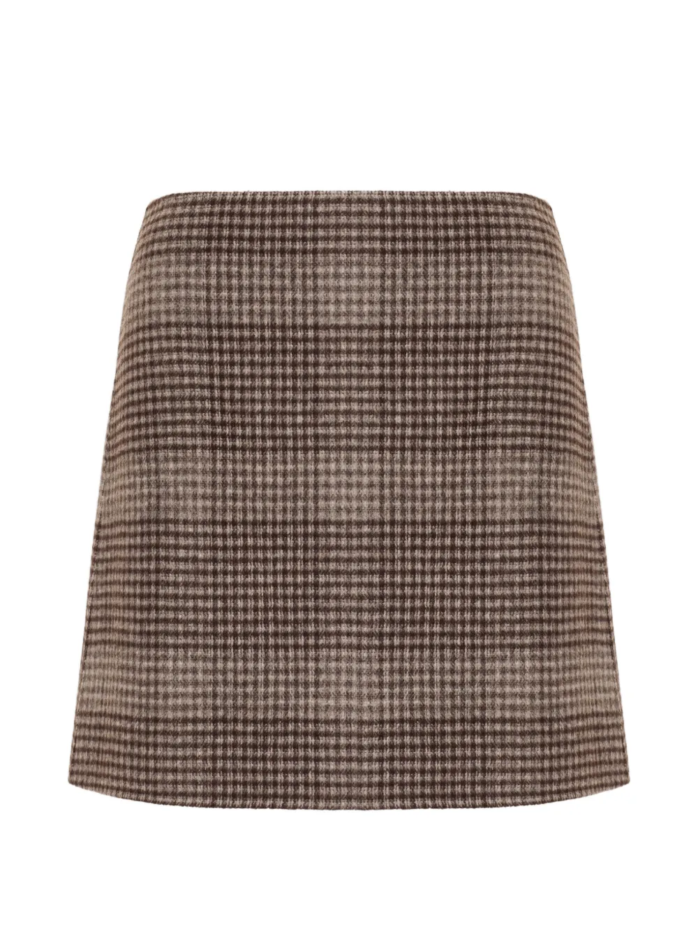 Theory A-line plaid mini skirt Bruin