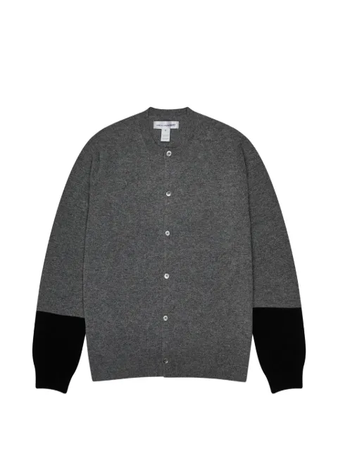 Comme Des Garçons Shirt colour-block wool cardigan