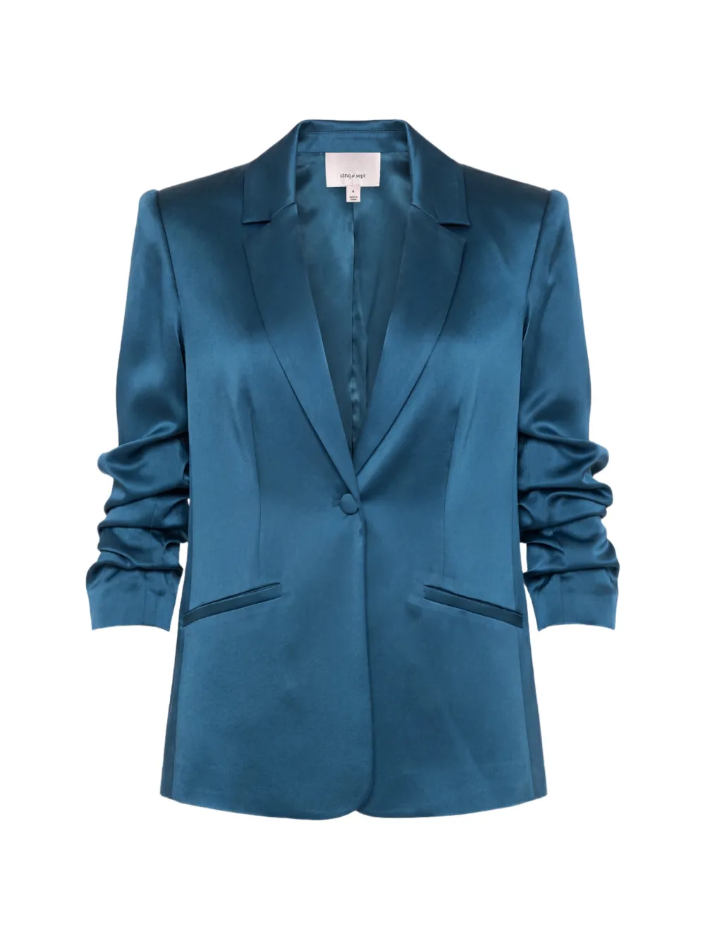 Cinq A Sept Kylie Blazer mit gerafften Ärmeln - Blau