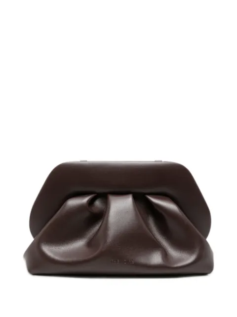 Themoirè medium Bios ruched clutch bag