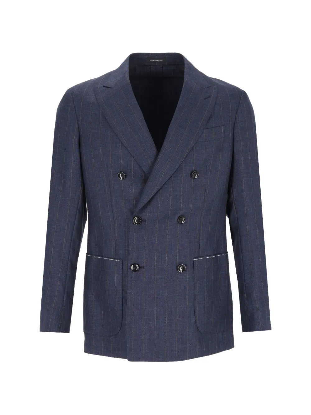 Al Duca D’Aosta 1902 pinstripe double-breasted suit - Blau