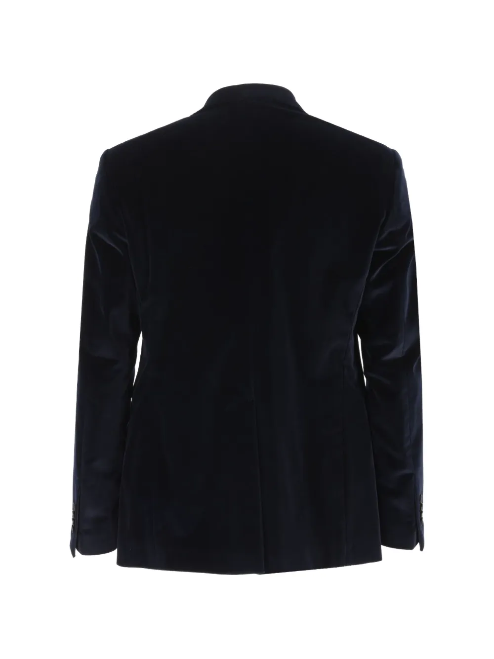 Tagliatore velvet peak-lapel blazer Blauw