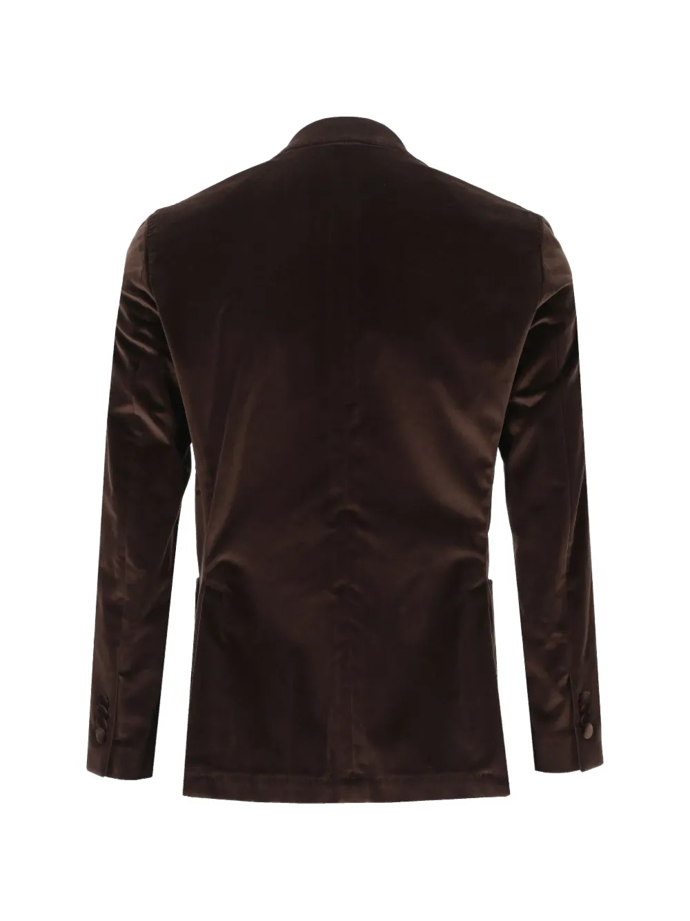 Al Duca D Aosta 1902 Fluwelen blazer met dubbele rij knopen Bruin