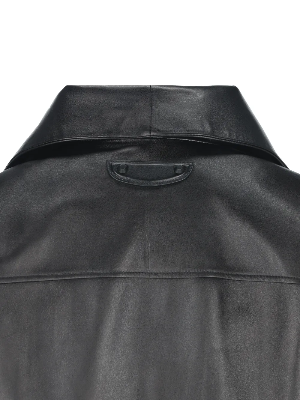 Balenciaga zip-up leather jacket Zwart