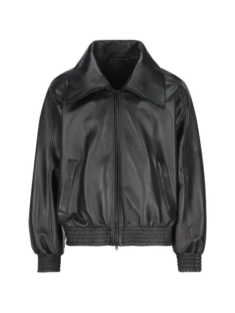 Balenciaga zip-up leather jacket