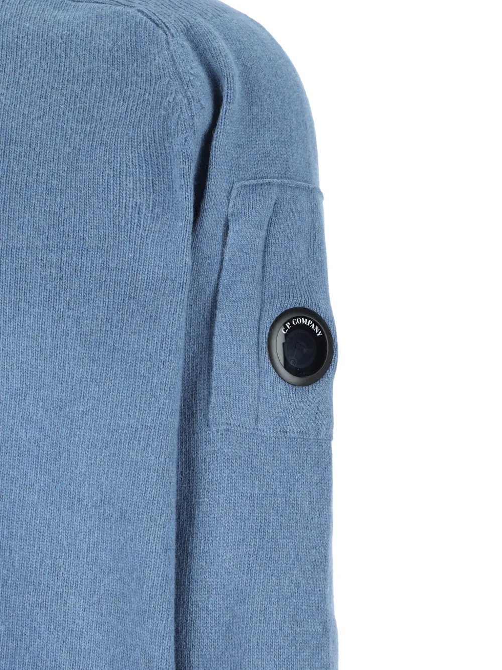 C.P. Company Lens-detail sweater Blauw