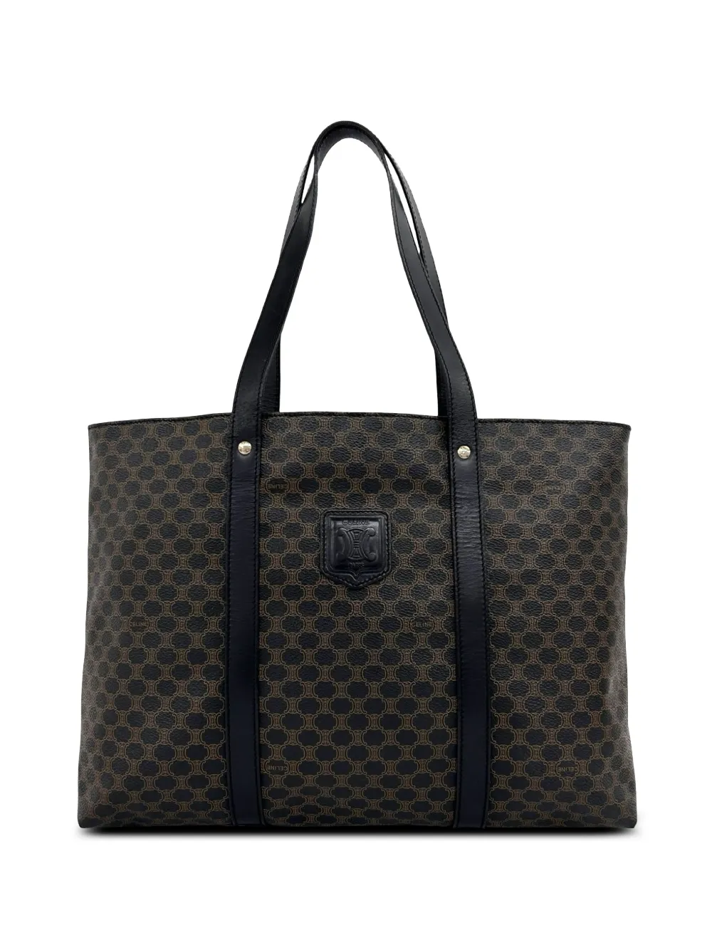 Celine Pre-Owned 1998 Macadam Coated Canvas tote bag - Braun