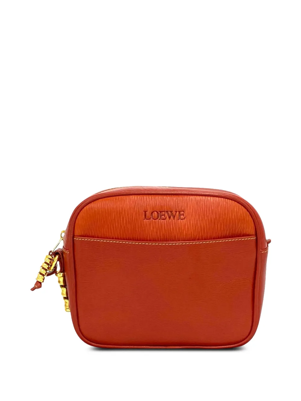 Loewe Pre-Owned 2010-2026 Leather Velazquez Twist crossbody bag - Rot