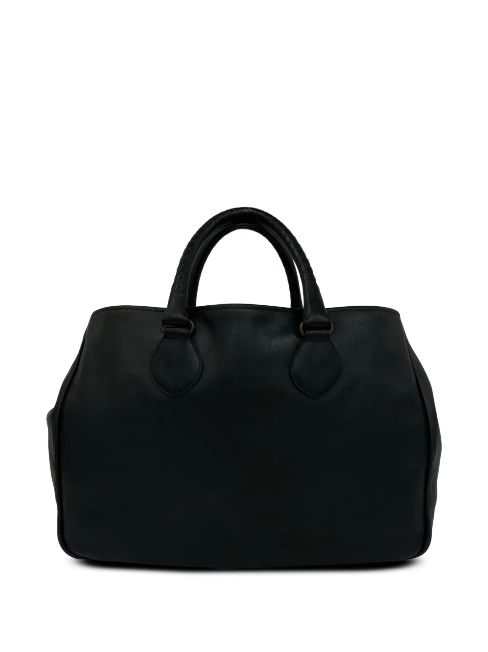 Bottega Veneta Pre-Owned 2012-2026 Intrecciato Trimmed handbag - Schwarz