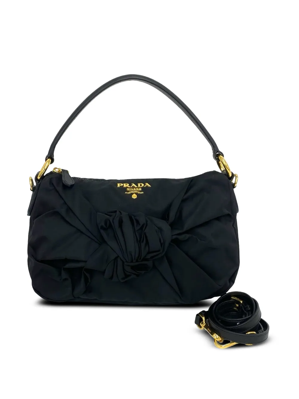 Prada Pre-Owned 2010-2026 Tessuto satchel - Nero