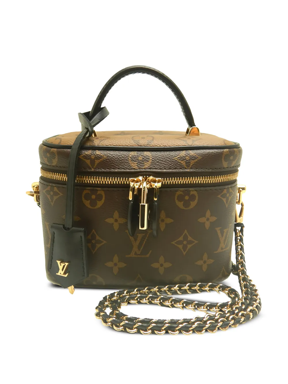 Louis Vuitton Pre-Owned 2021-2026 Monogram Reverse Vanity PM satchel - Marrone