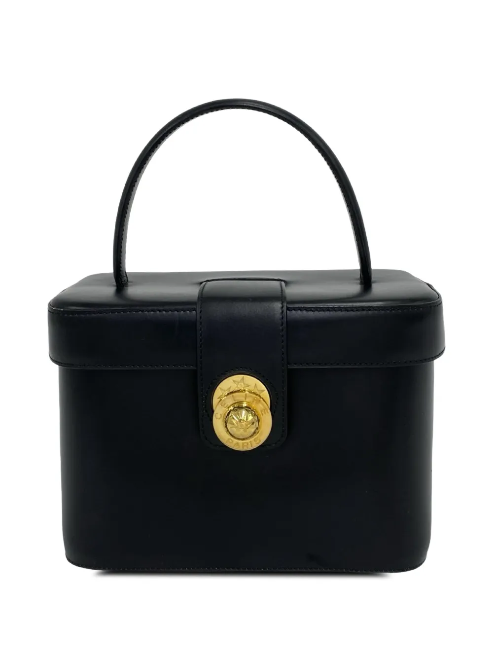 Celine Pre-Owned 2000-2010 Calfskin Star Ball vanity bag - Nero