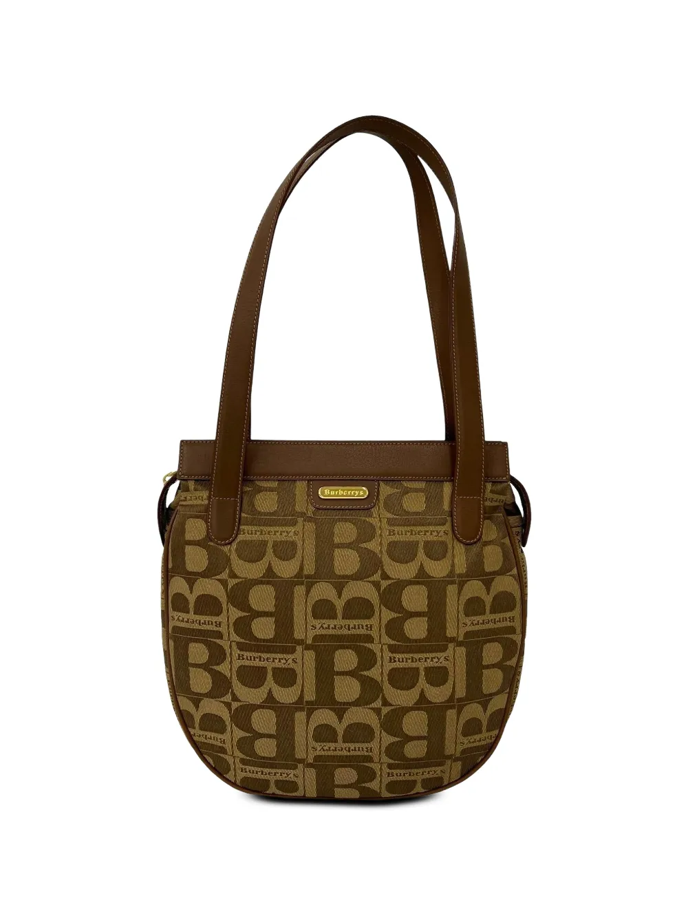 Burberry Pre-Owned 20th Century Canvas Monogram Print shoulder bag - Braun