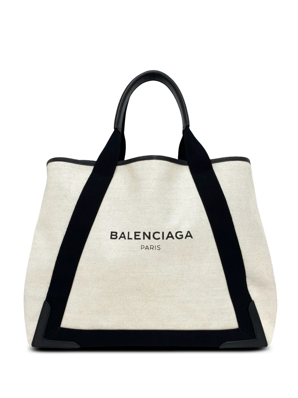 Balenciaga Pre-Owned 2000-2026 Canvas Navy Cabas Tote L satchel - Weiß