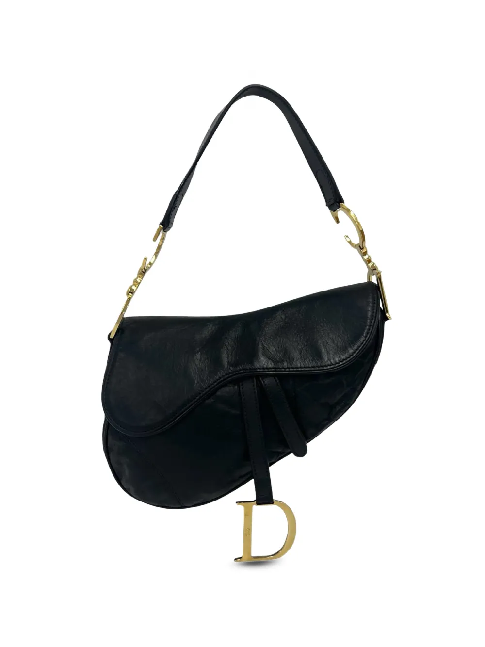 Christian Dior Pre-Owned 20th Century Calfskin Saddle Bag shoulder bag - Schwarz