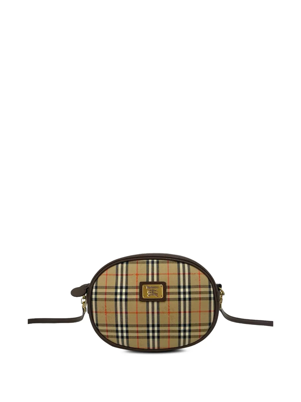 Burberry Pre-Owned 20th Century Haymarket Check Canvas crossbody bag - Neutrals