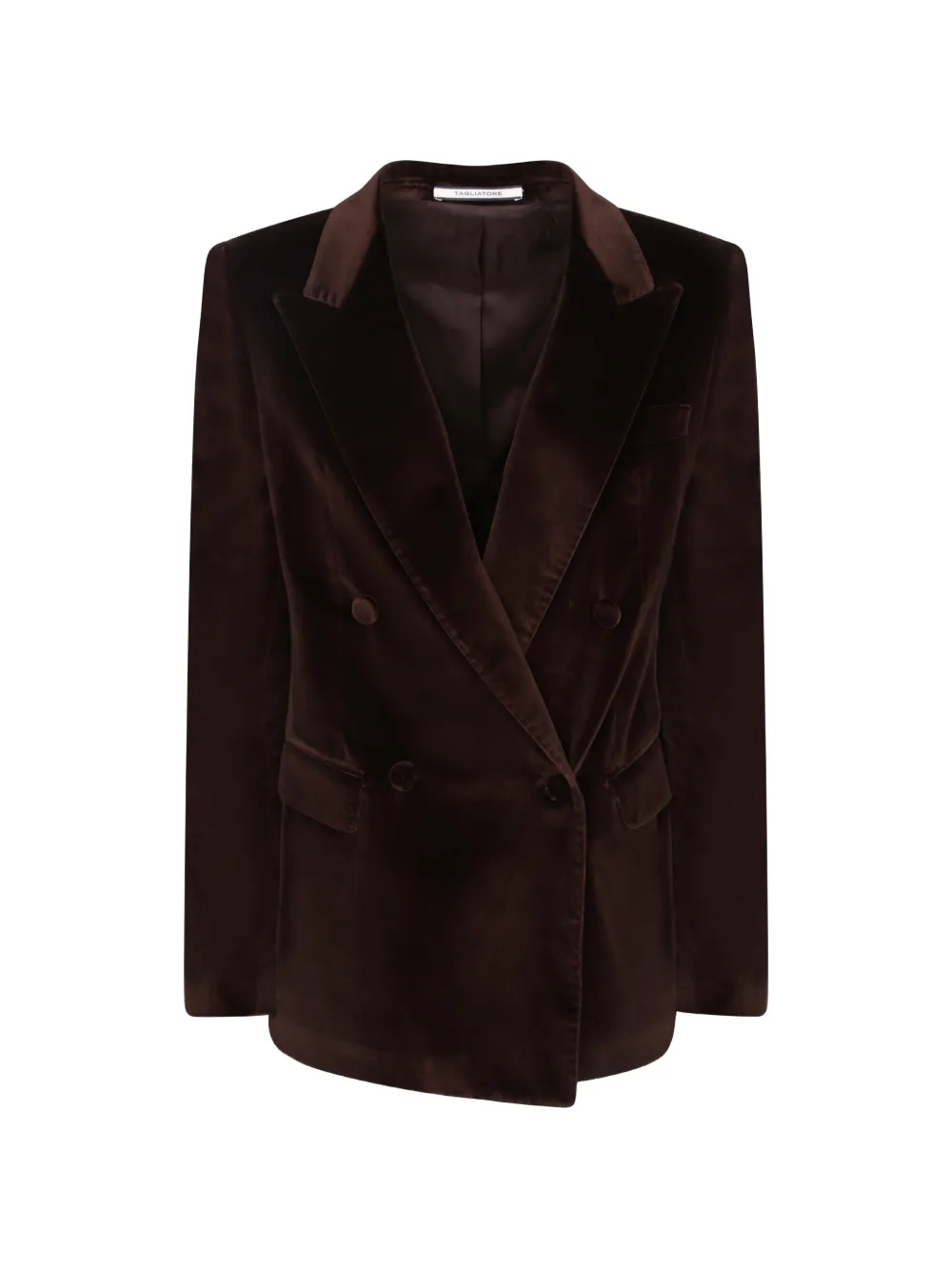 Tagliatore double-breasted velvet blazer Bruin