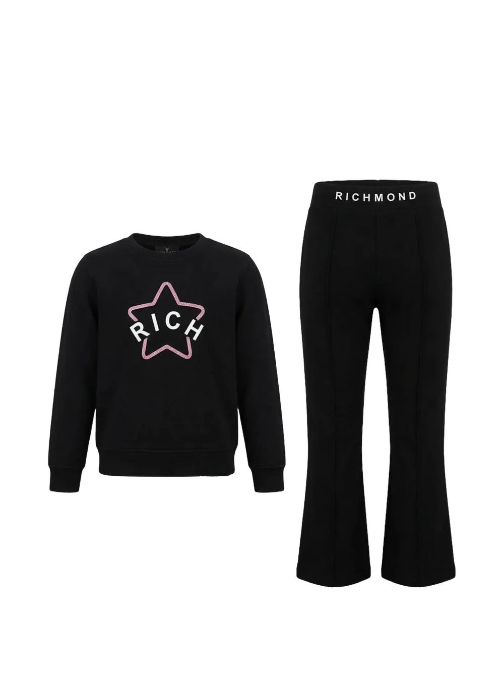 John Richmond Junior star-print tracksuit - Nero