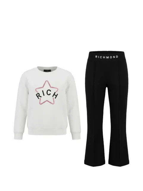 John Richmond Junior logo-print cotton tracksuit set