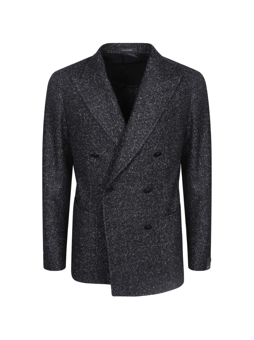 Tagliatore double-breasted bouclé jacket Zwart