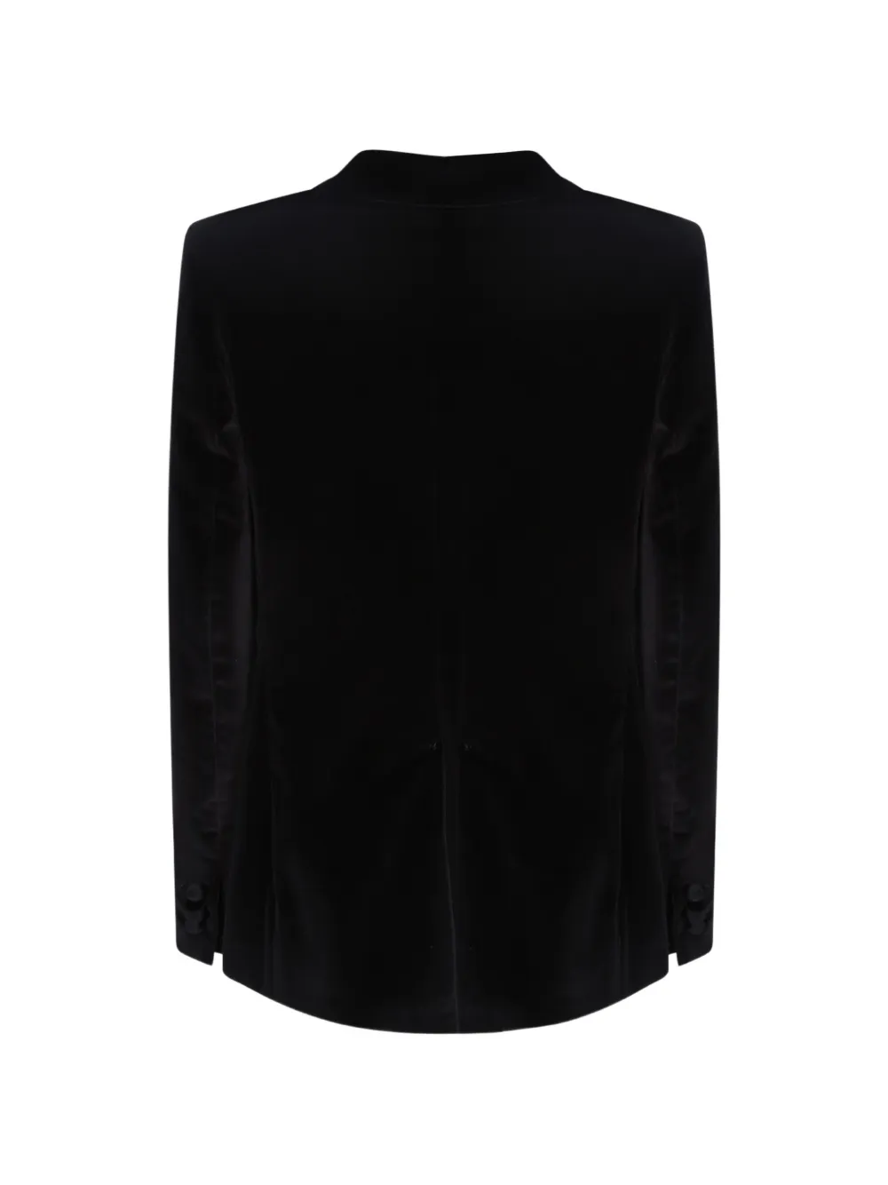 Tagliatore double-breasted velvet blazer Zwart