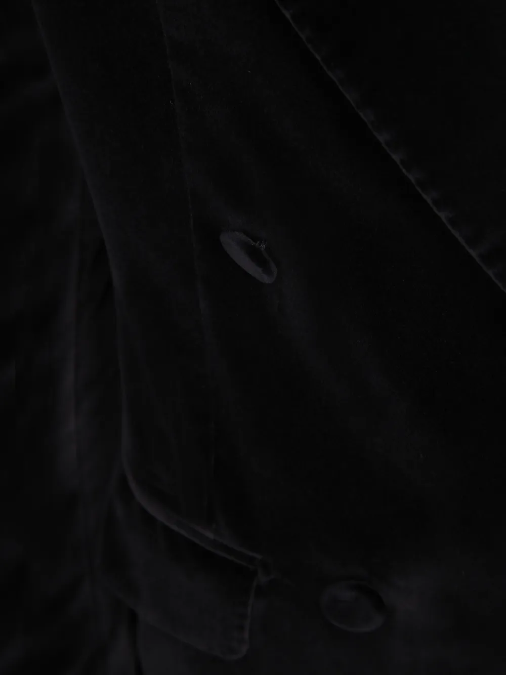 Tagliatore double-breasted velvet blazer Zwart