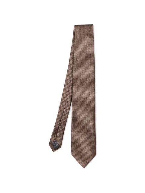 TOM FORD houndstooth-pattern silk tie