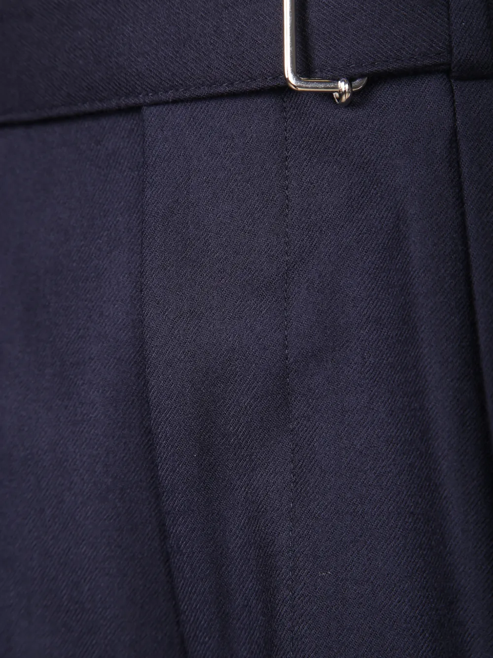 Officine Generale pleated turn-up trousers Blauw