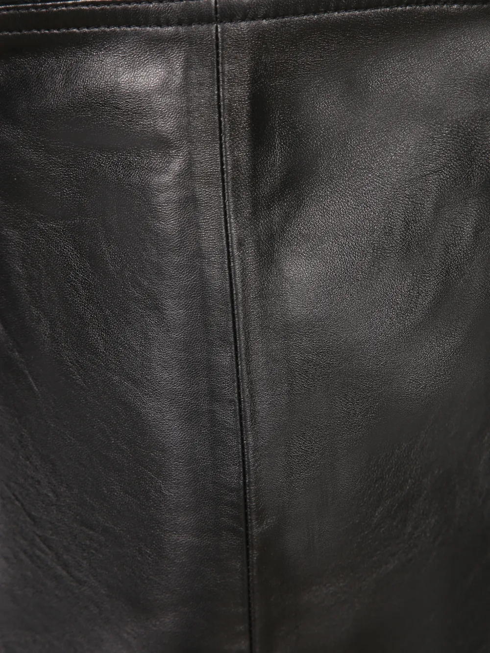 IRO leather sweetheart-neck midi dress Zwart