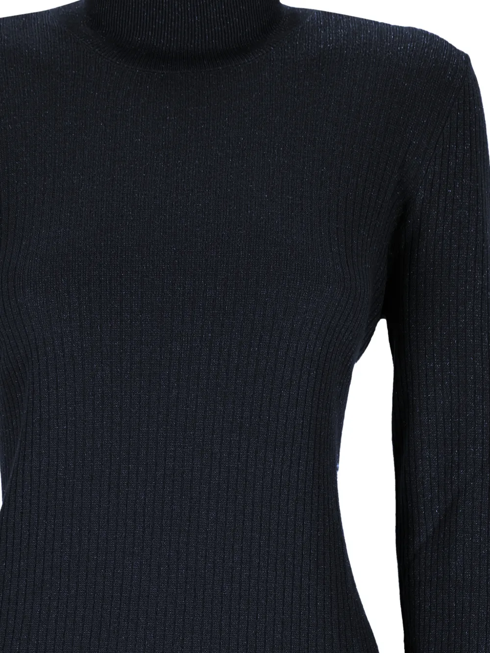 Gran Sasso ribbed-knit roll-neck sweater Blauw