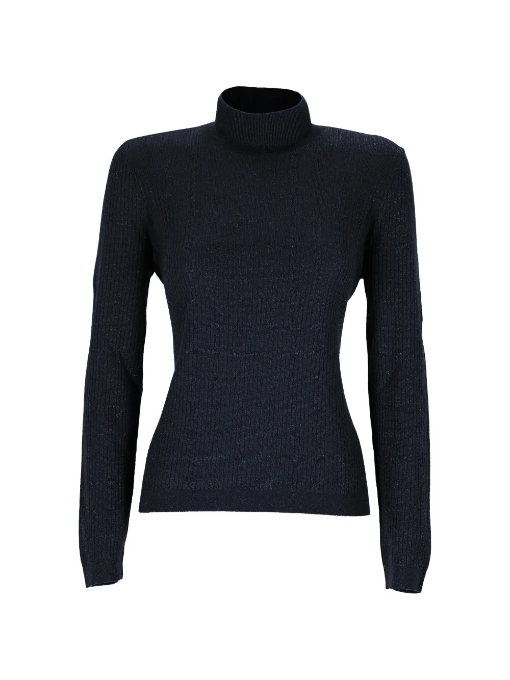Gran Sasso ribbed-knit roll-neck sweater Blauw