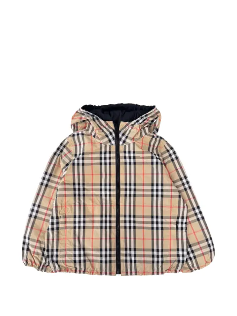 Burberry Kids Check reversible jacket