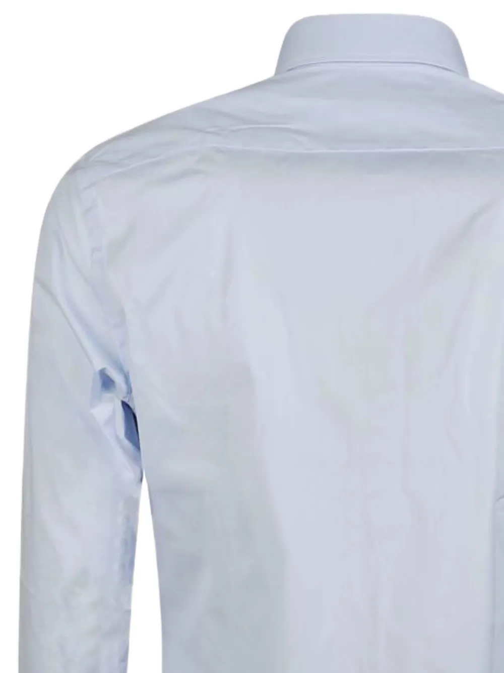Zegna spread-collar long-sleeved shirt Blauw