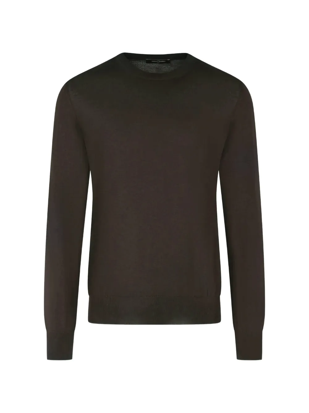 Gran Sasso crew-neck long-sleeve sweater Bruin