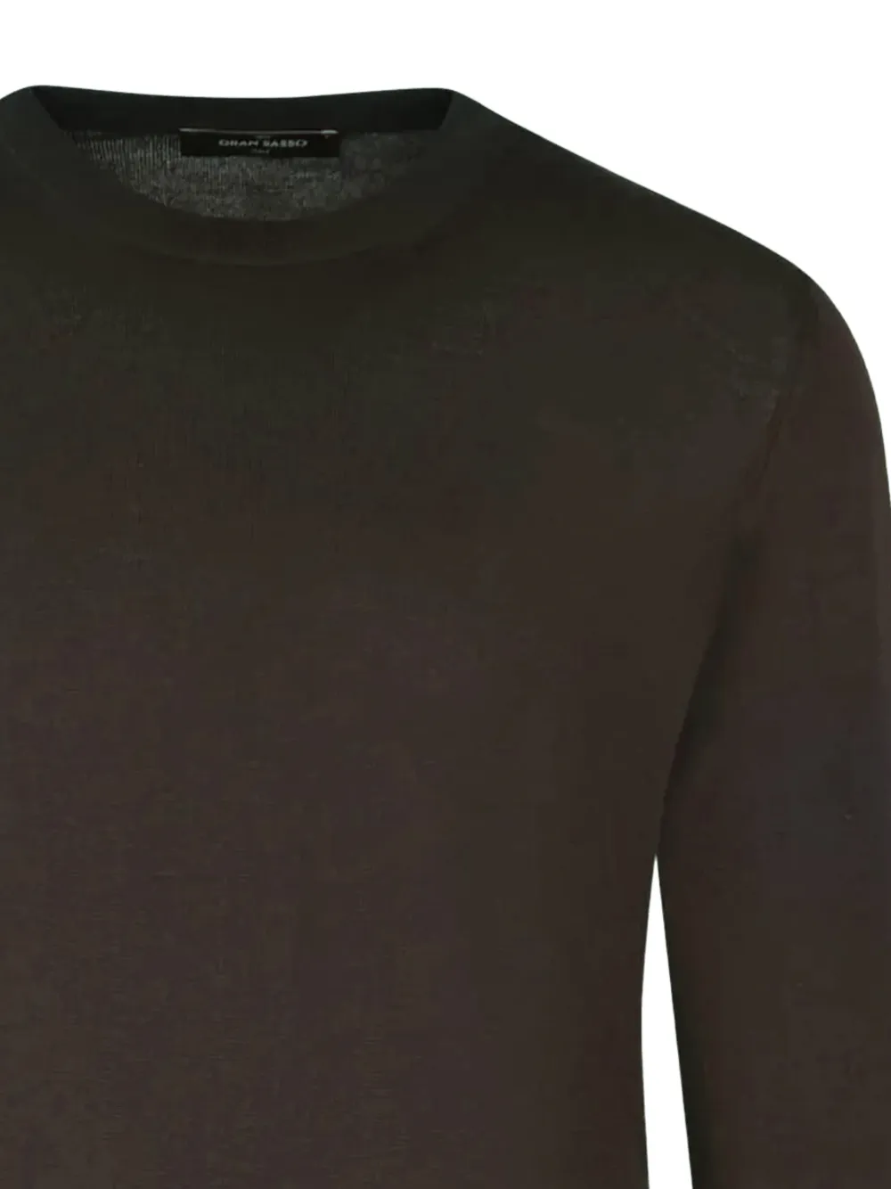 Gran Sasso crew-neck long-sleeve sweater Bruin