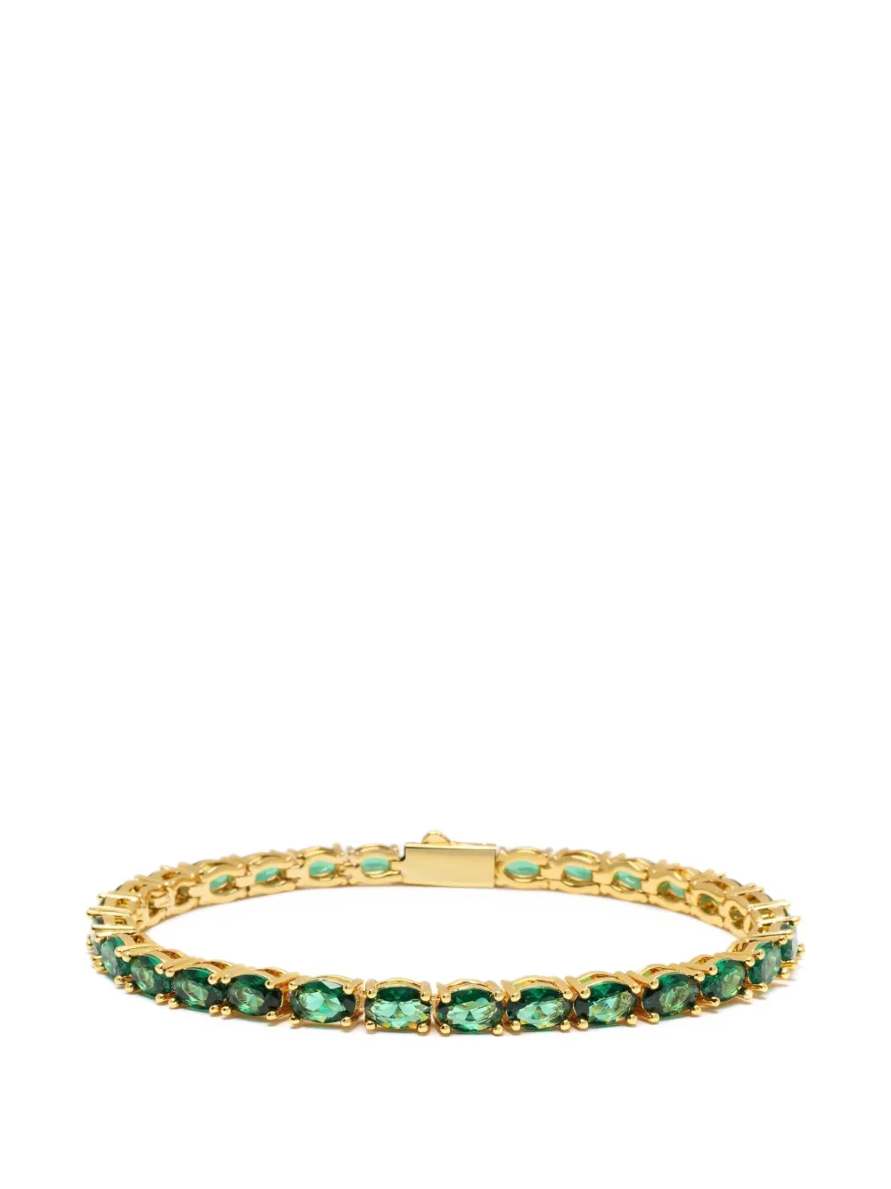 Nialaya Jewelry oval emerald tennis bracelet - Oro