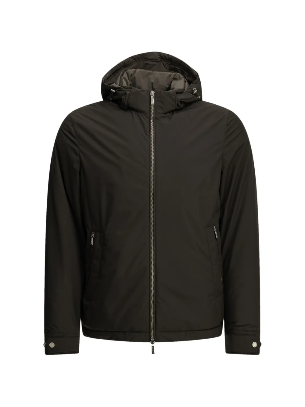 Moorer Albini- Stp hooded down jacket - Braun