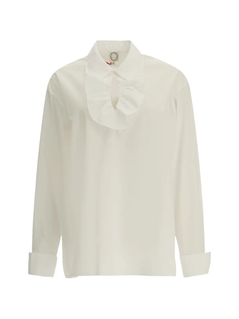 Ines De La Fressange ruffled-trim shirt - Weiß