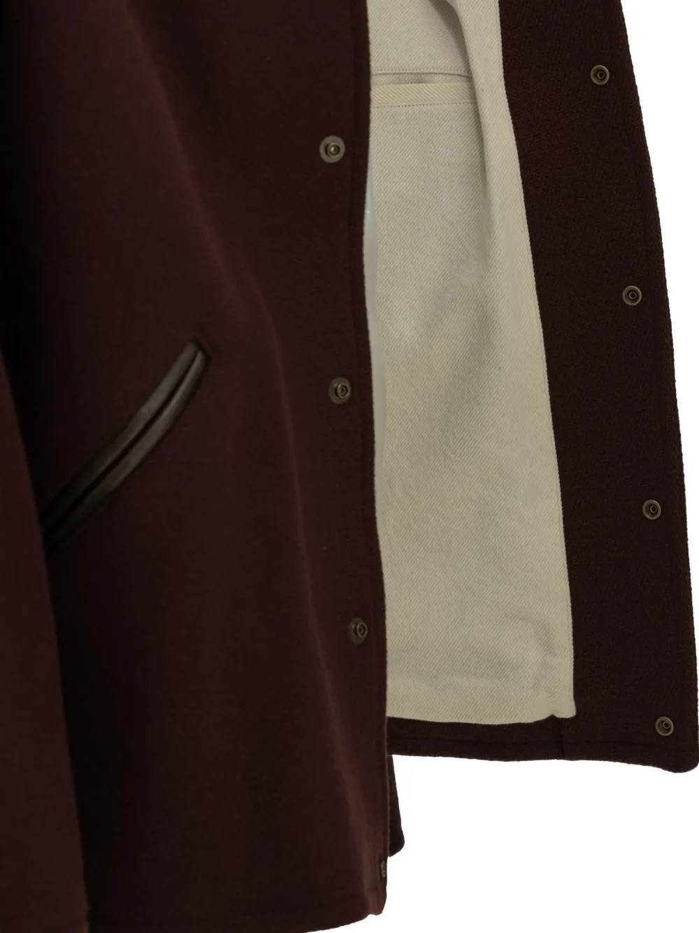 A.PRESSE Coach raglan-sleeve press-stud coat Bruin