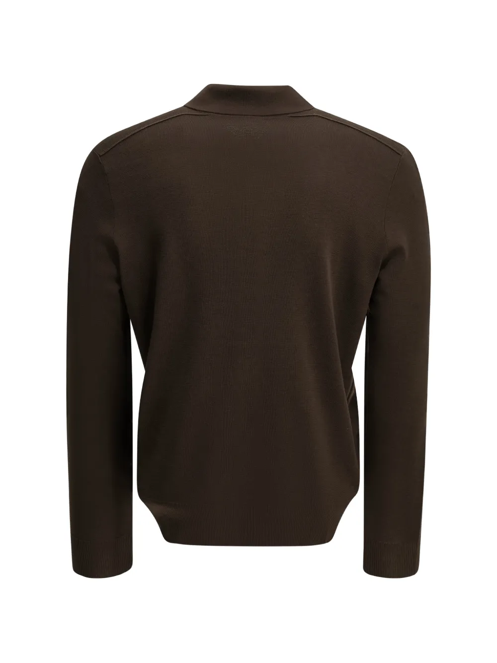 Burberry long-sleeve wool polo shirt Bruin