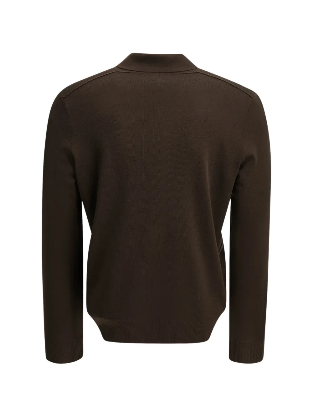 Burberry long-sleeve wool polo shirt Bruin