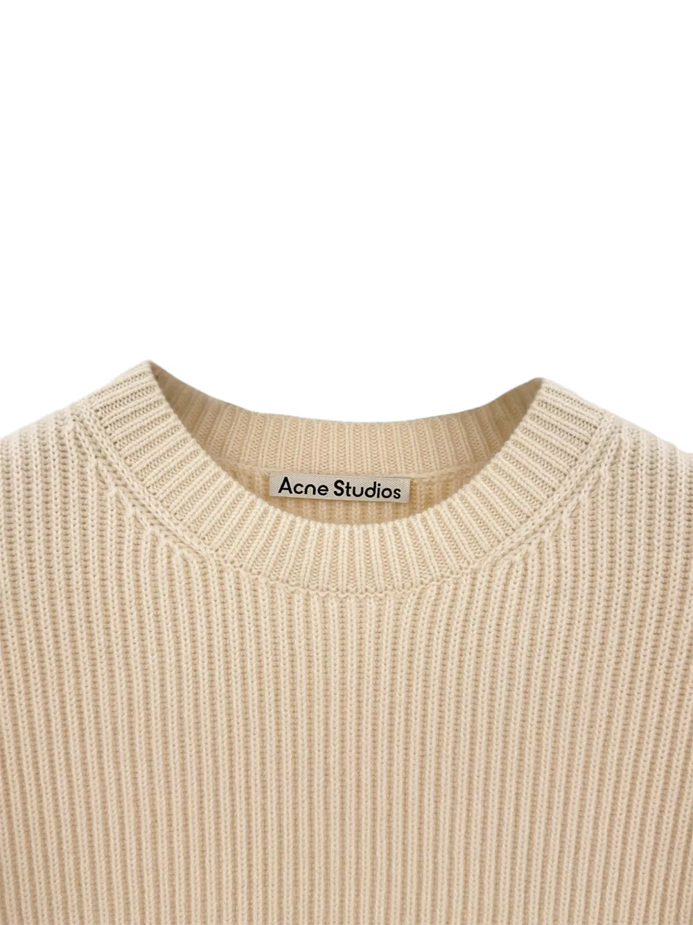 Acne Studios chunky cashmere sweater Beige