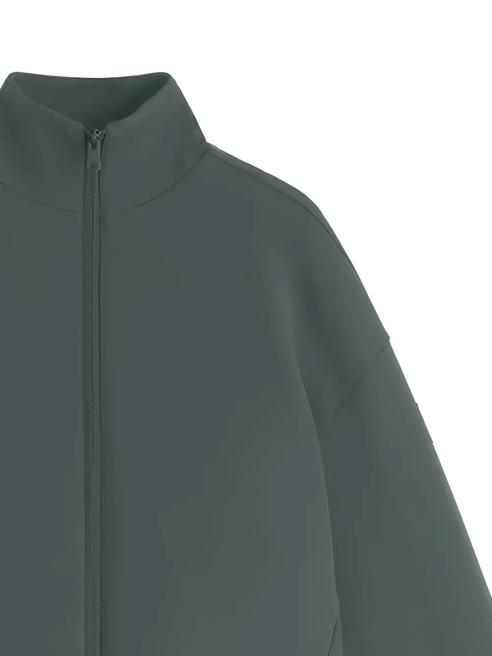 Ecoalf Austin zip-up high-neck sweatshirt Groen