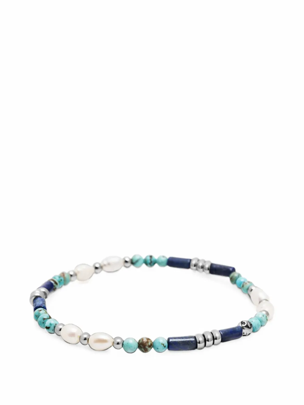 Nialaya Jewelry Perlenarmbänder mit Schmucksteinen - Blau