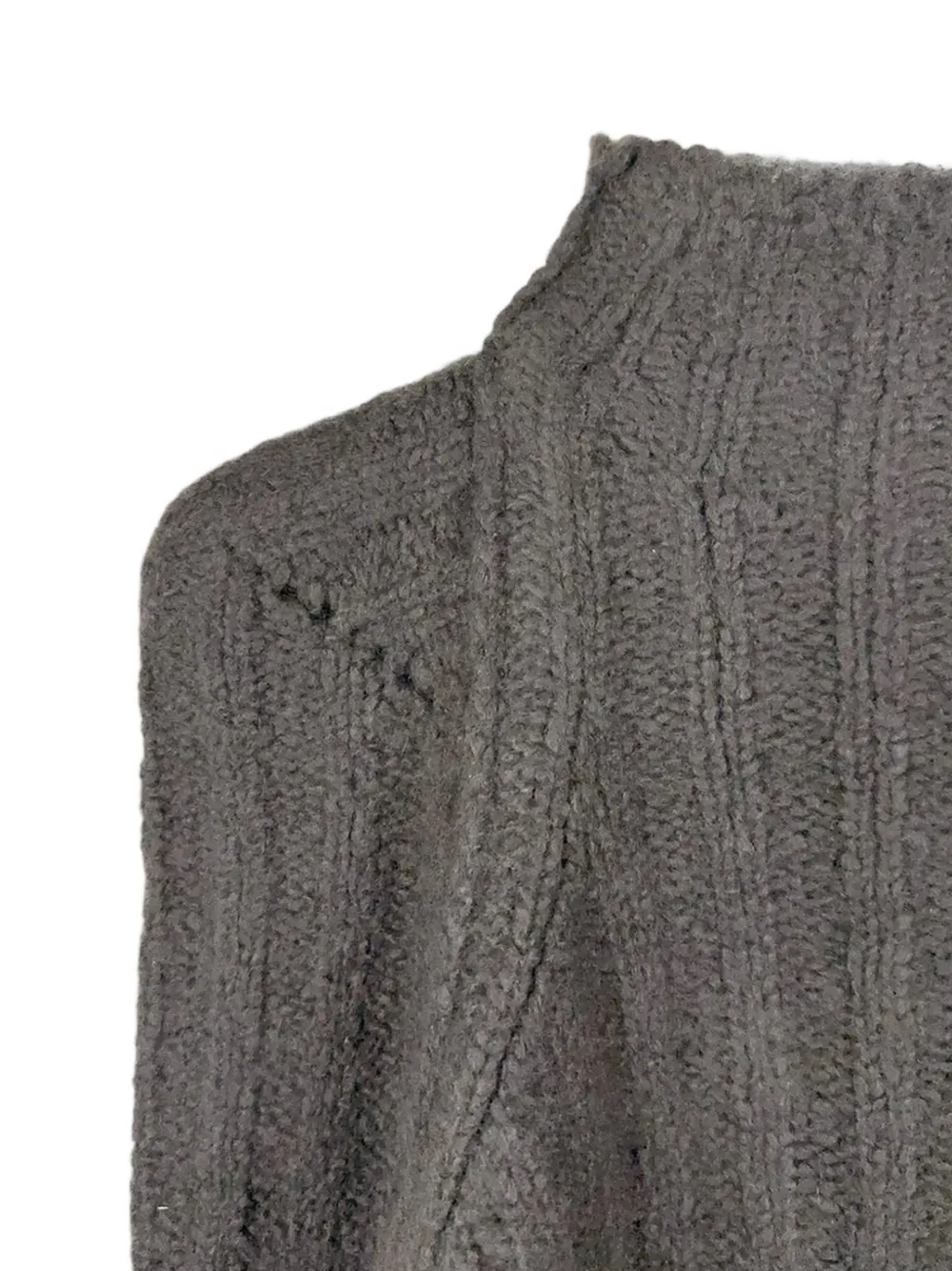 Rick Owens ribbed-knit sweater Grijs