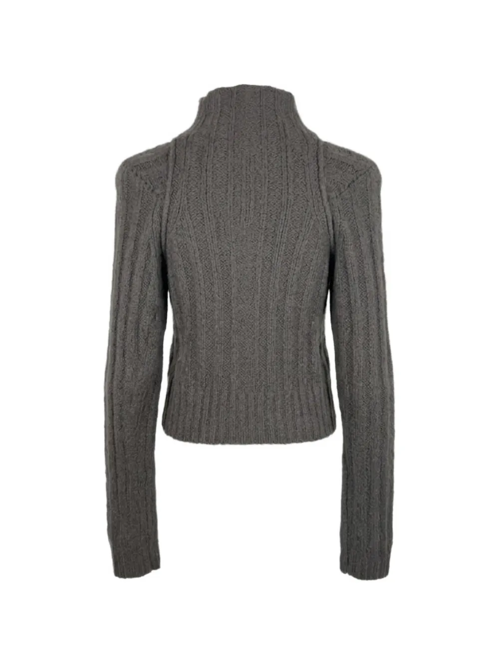 Rick Owens ribbed-knit sweater Grijs