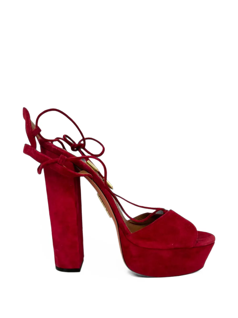 Aquazzura Austin platform sandals - Rot
