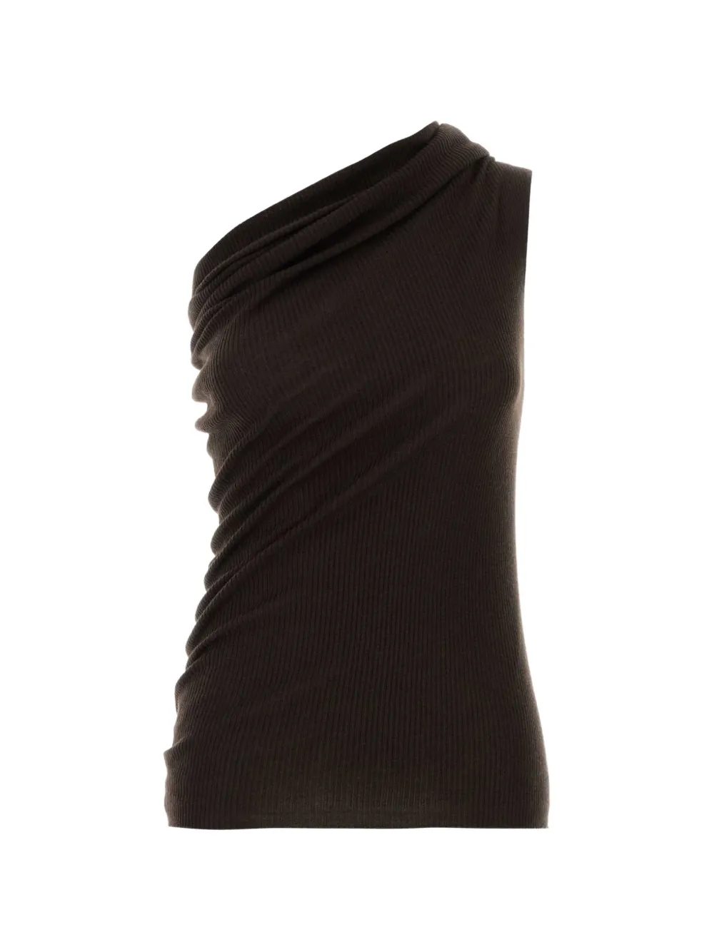 Rick Owens Athena ribbed-knit top - Marrone
